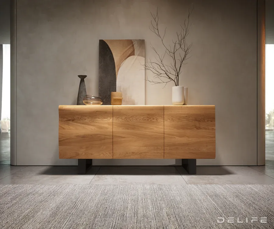 Komoda New Live-Edge 145 cm, Materijal: Hrast - Čakovec