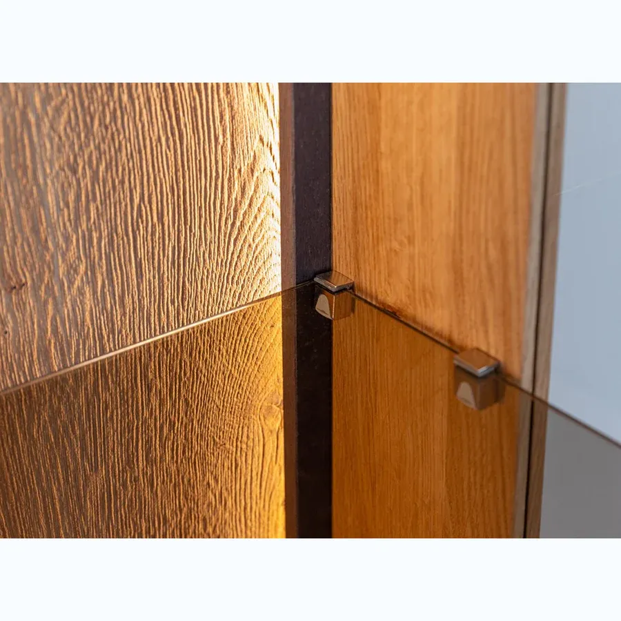 vitrina collodi 43x205cm, materijal: masivno drvo hrast - slika 13
