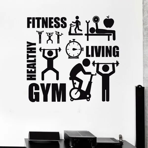 Zidna naljepnica Gym HEALTHY - Zagreb, Novi Zagreb - istok