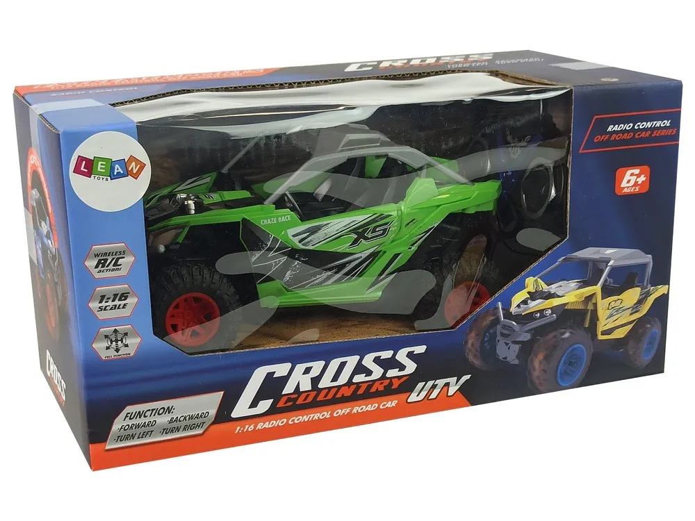 cross country remote controlled terrain car 27 mhz green - slika 6