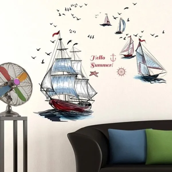 zidna naljepnica - sailboat - slika 3