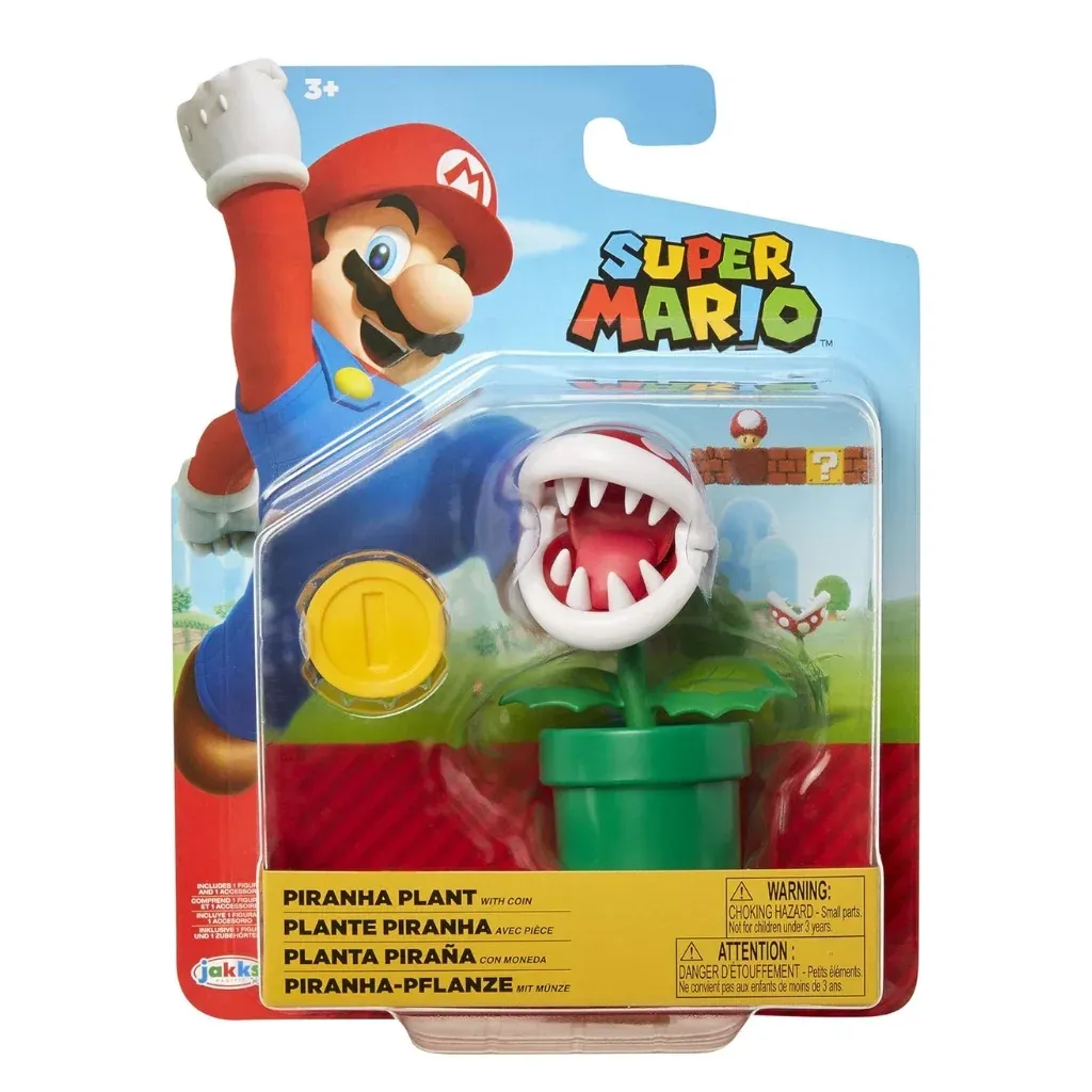 super mario bros – piranha plant figurica, 10cm - slika 4