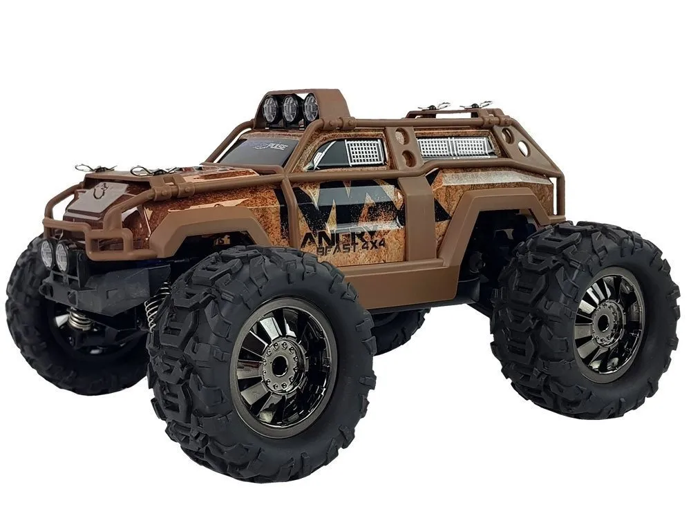rally car remote controlled brown 2.4g 1:18 35 km/h speed control - slika 2