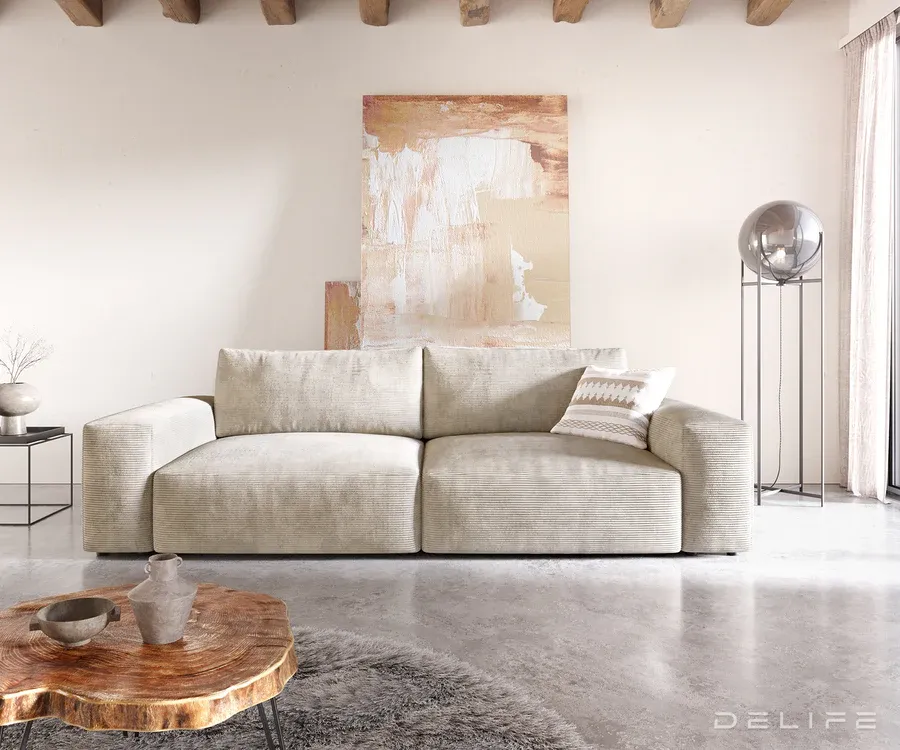 sofa lanzo xl 256x105cm, materijal: rebrasta tkanina - slika 2