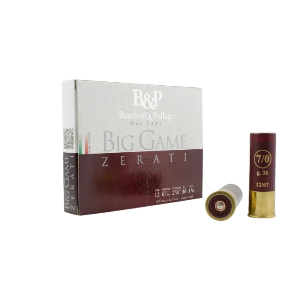 B&P 12/70 lovna patrona BIG GAME 5.1mm cal.12 - Poreč