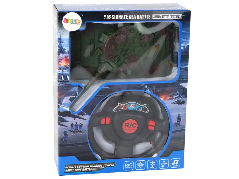 r/c tank remote controlled lights sound green 1:18 27mhz - slika 7