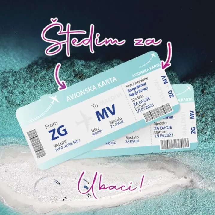 personalizirana kasica – štedim za putovanje - slika 2