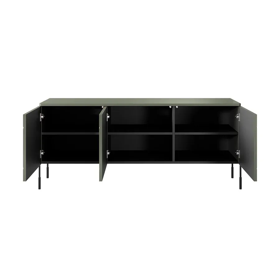 komoda sonatia 150cm, 3 vrata, materijal: mdf - slika 3