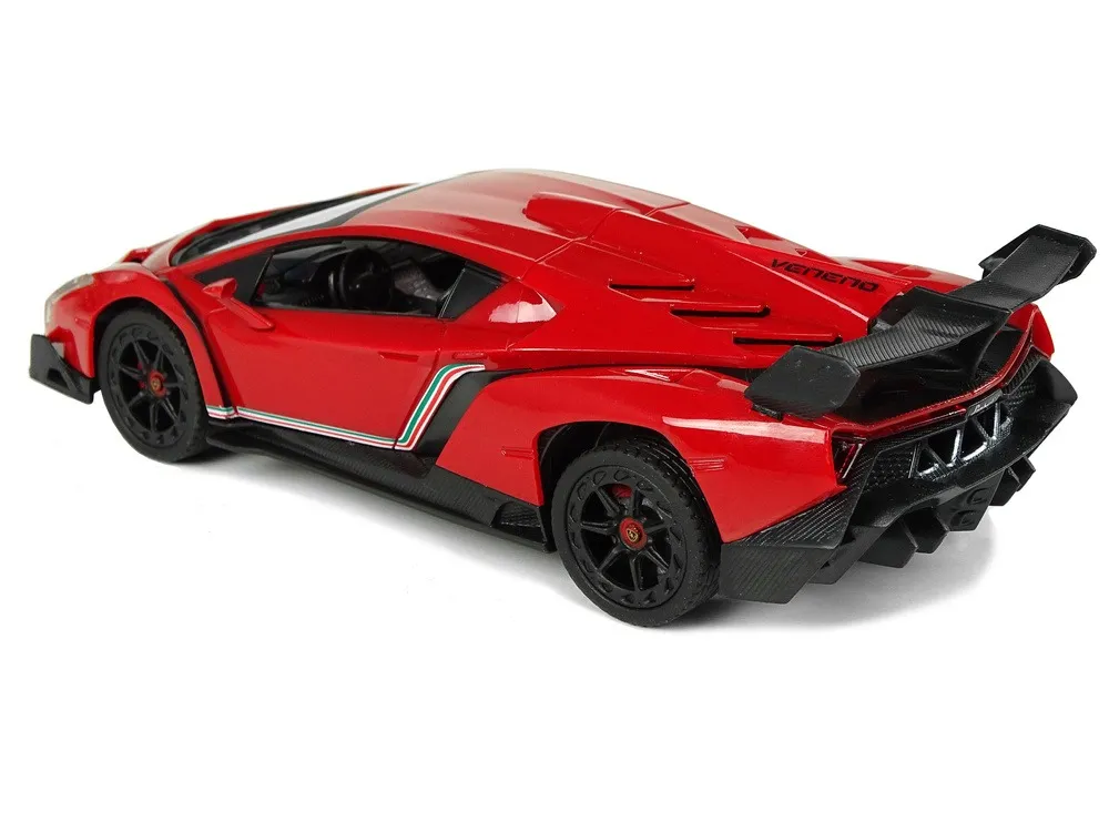 auto na daljinsko upravljanje1:24 lamborghini veneno - crveni - slika 3