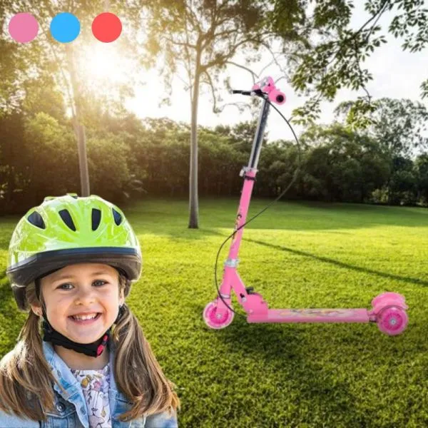 romobil dječji sklopivi metalni led kotači - slika 4