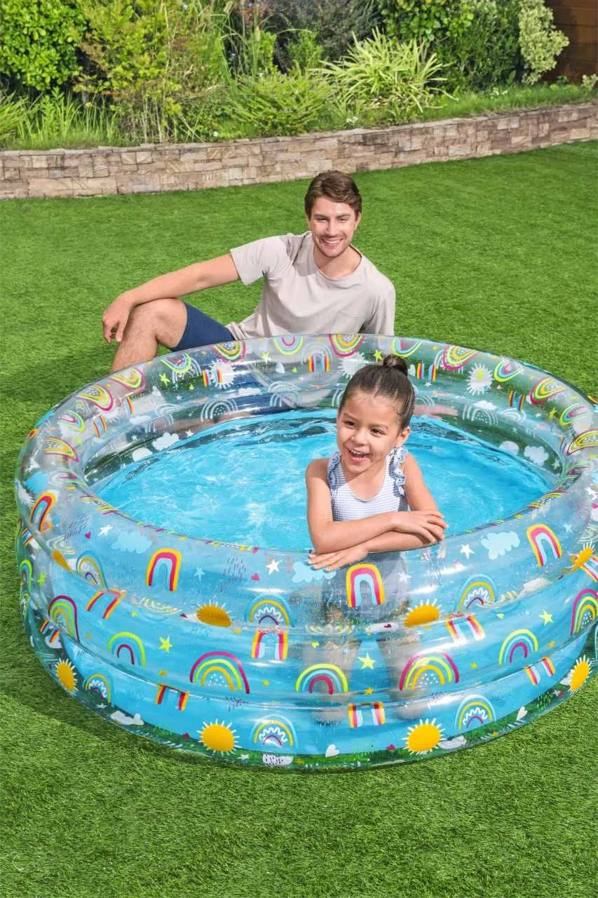 bazen na napuhavanje transparent 150 53cm bestway - slika 2