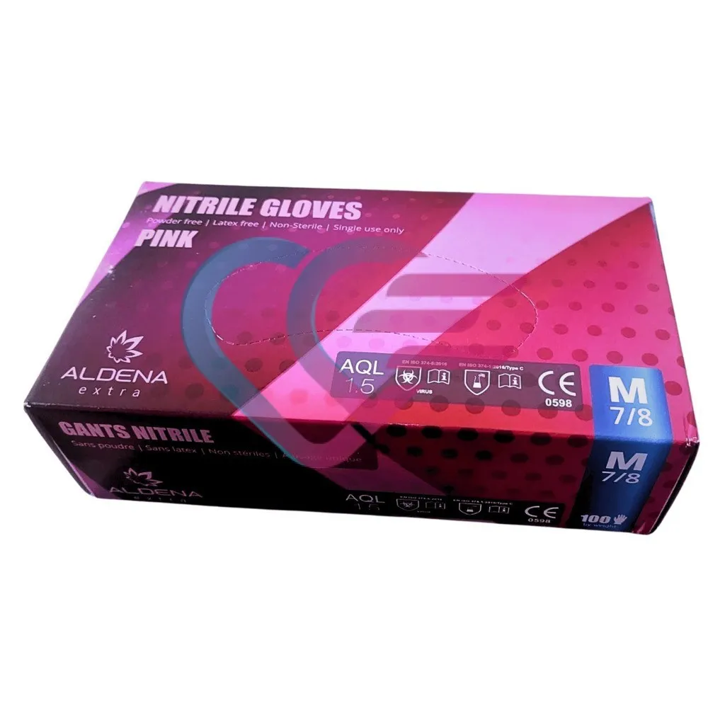 Rukavice Nitril, Pink, M - Čakovec