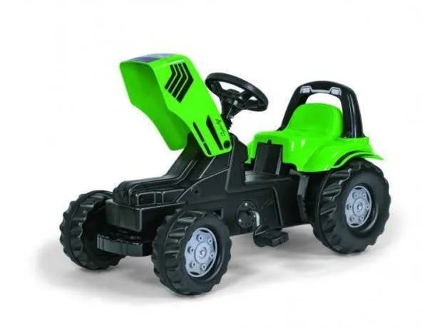 rolly toys traktor na pedale deutz-fahr + utovarivač + prikolica - slika 2