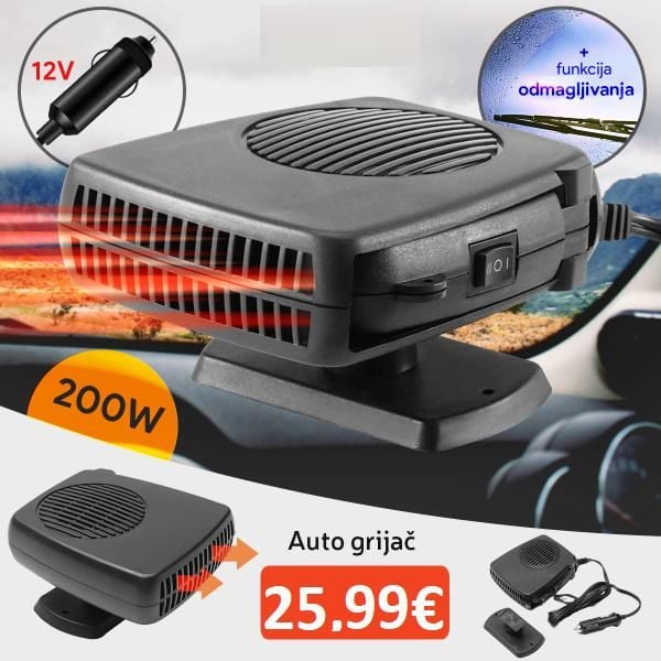 Najjeftinija AUTO VENTILATOR HLAĐENJE / GRIJALICA 2 U 1 ODMAGLJIVAČ