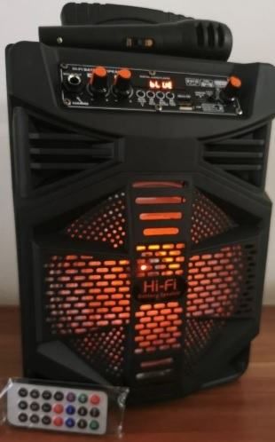 najjeftiniji hi-fi karaoke zvučnik s mikrofonom, daljinskim, fm radio - slika 3