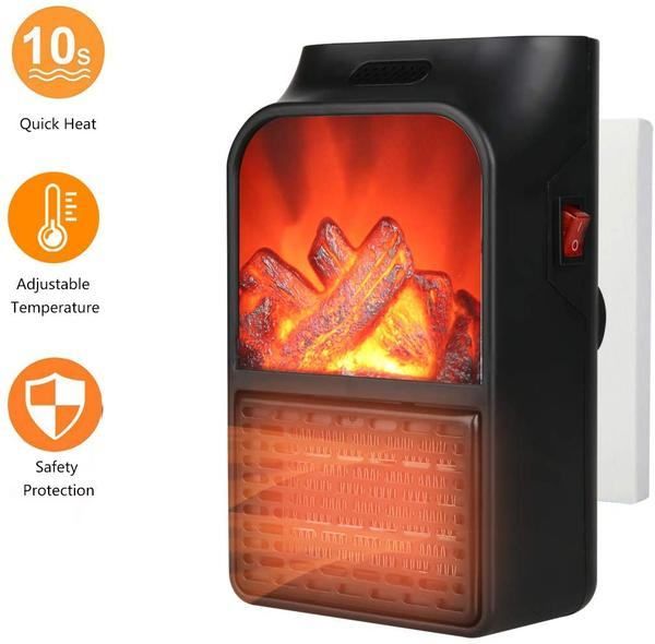 najpovoljnija kućna grijalica kamin + daljinski 1000w - slika 3