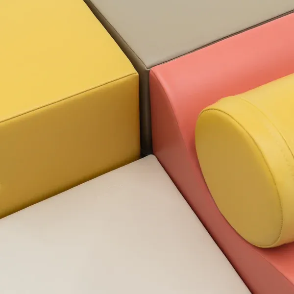 set od 6 pjenastih blokova soft play - pastelno ružičasti istraživač - slika 23