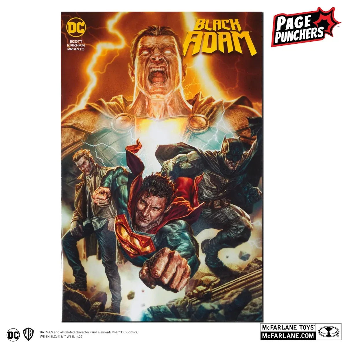 dc comics black adam strip + batman figura, 17cm - slika 3