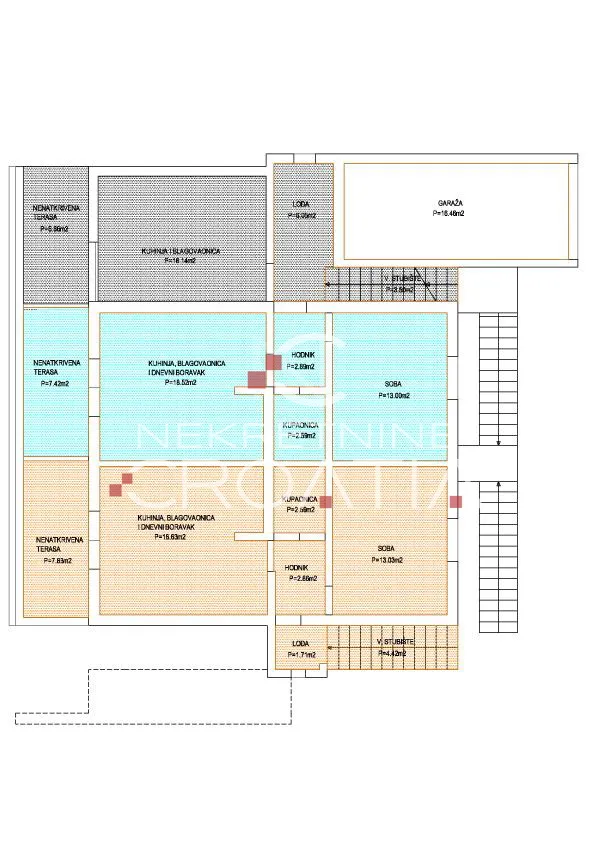 prizna: 1. red do mora, 3 apartmana! - slika 31