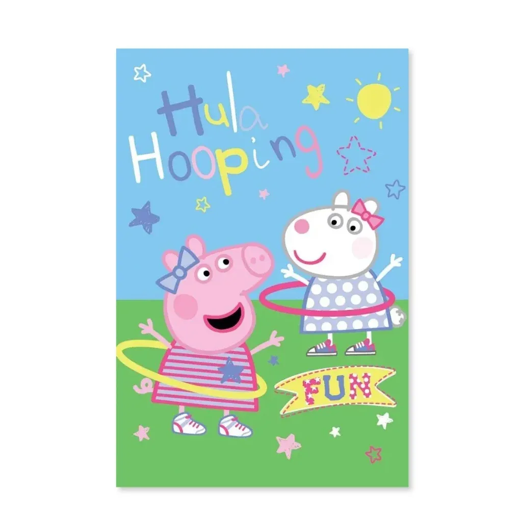 Peppa Pig ‘Hula Hooping’ deka, 100×150 cm - Zagreb