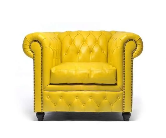 Chesterfield Fotelja Original Leather | 1-sjedište | Yellow - Ježdovec, Zagreb