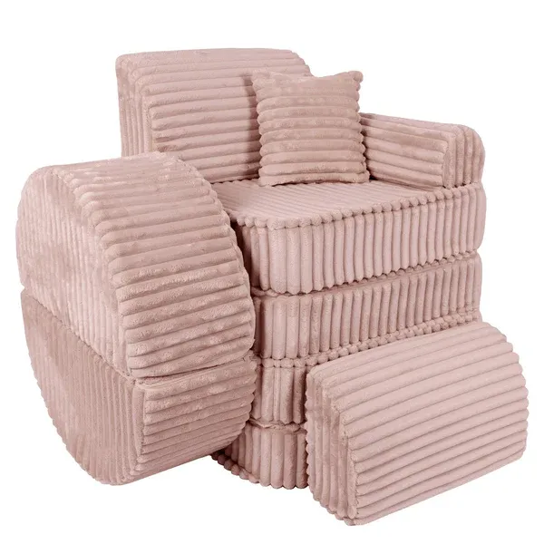 modularna sofa - ružičasta - slika 10