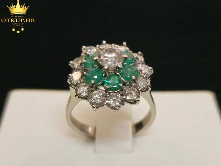 ZLATNI PRSTEN S DIJAMANTIMA cca 1,7ct / R1, RATE ! - Zagreb