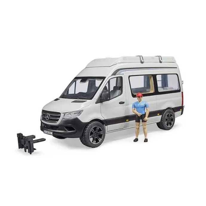 bruder mb sprinter kamper s vozačem, krevetima, ormarićem i setom za k - slika 2