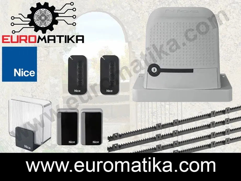 nice robus alu motor klizna vrata 400kg 600kg ograda - slika 1