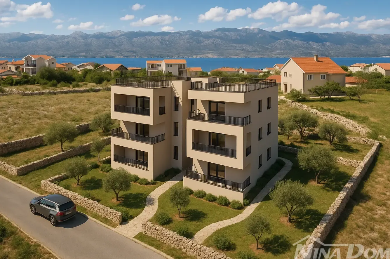 ražanac, apartmani u izgradnji, blizina mora i svih sadržaja. - slika 2