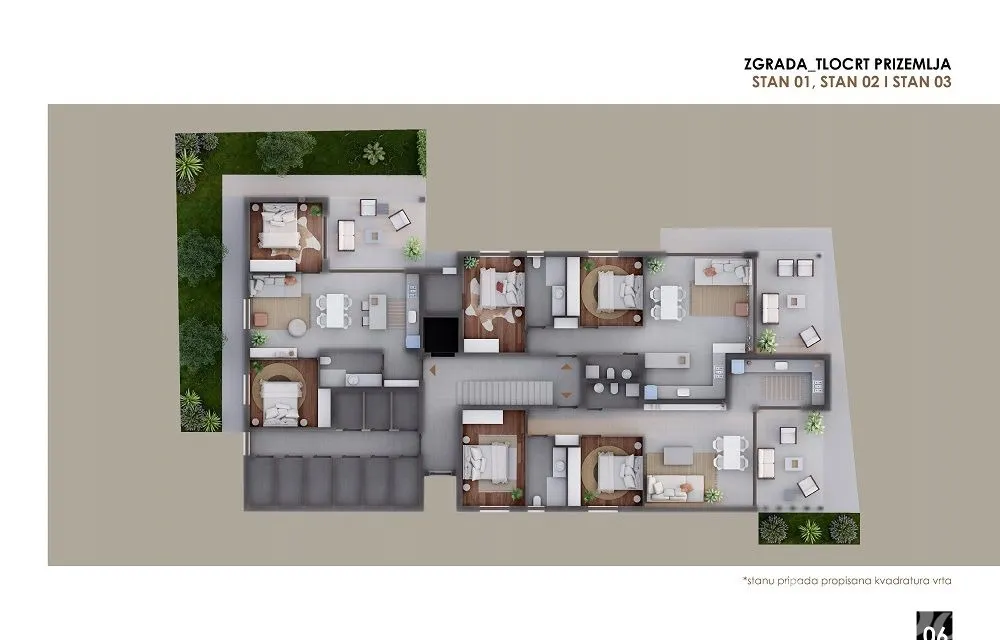 apartman u prizemlju s vrtom, blizina mora i plaže - slika 6