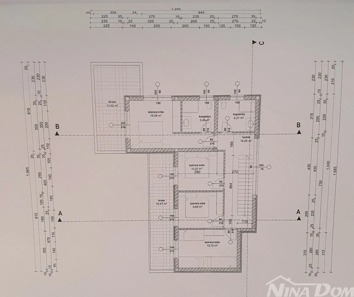 villa u centru otoka vira s bazenom - slika 8