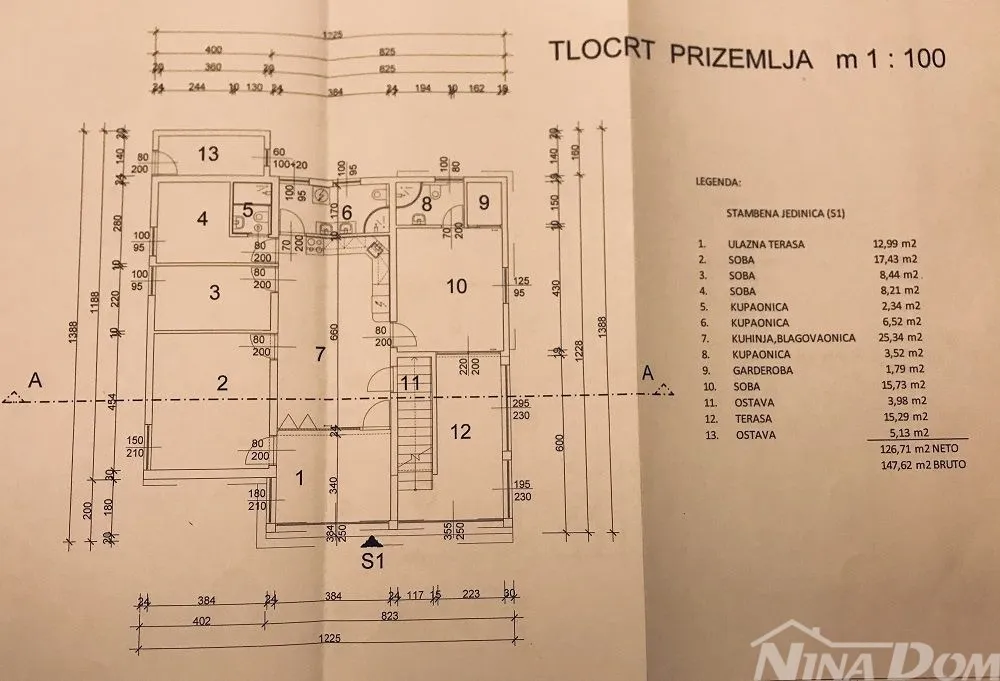 južna strana 90 met.do mora apartmanska kuća s dvorištem - slika 28