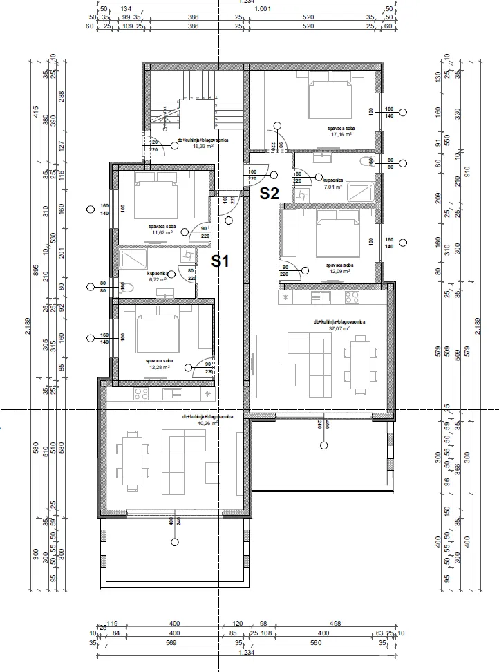 ( s1 ) luksuzan dvosoban apartman- vlastiti vrt- 2 parkirna mjesta - slika 27