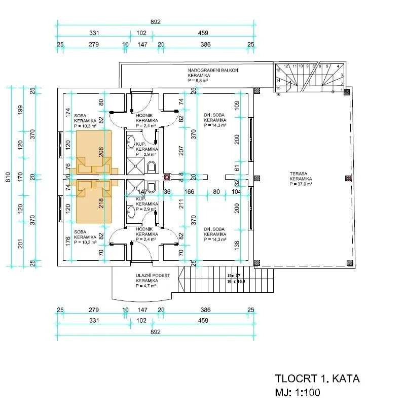 samostojeća kuća 85 met. do mora južna strana otoka vira. - slika 23
