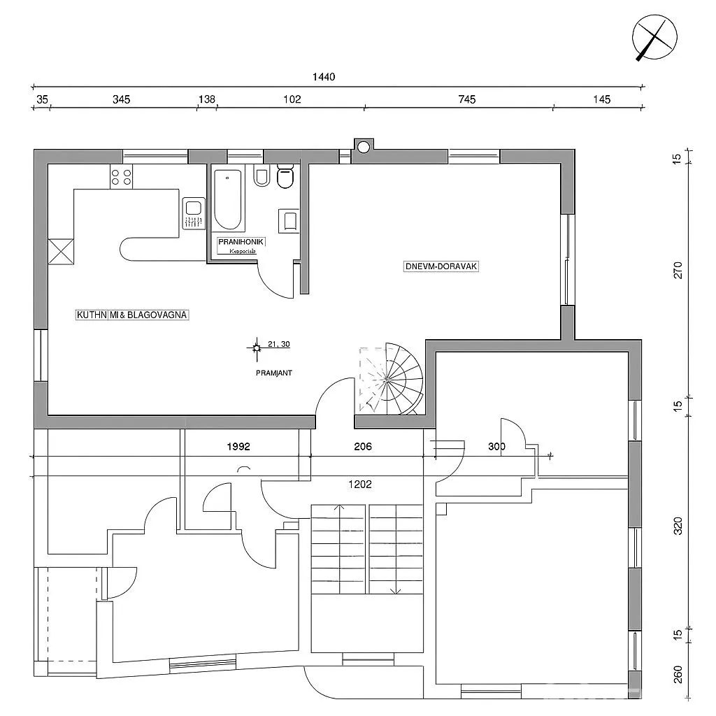 višnjik – prostran dvoetažni stan 140 m² s pogledom na grad - slika 8