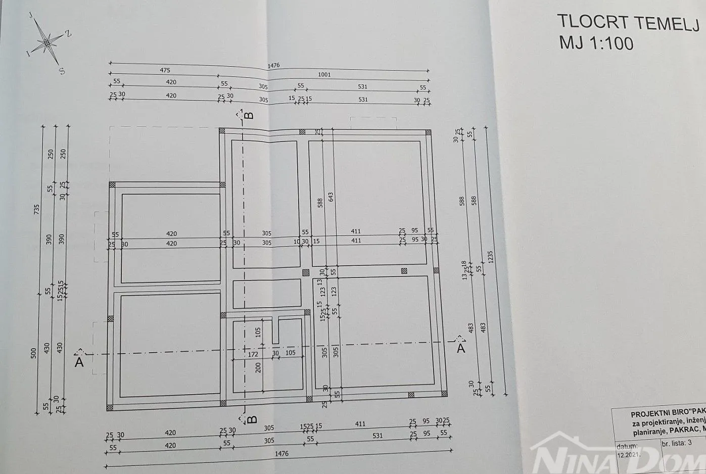 zemljište južna strana vira 570 m2, s građevinskom dozvolom. - slika 2
