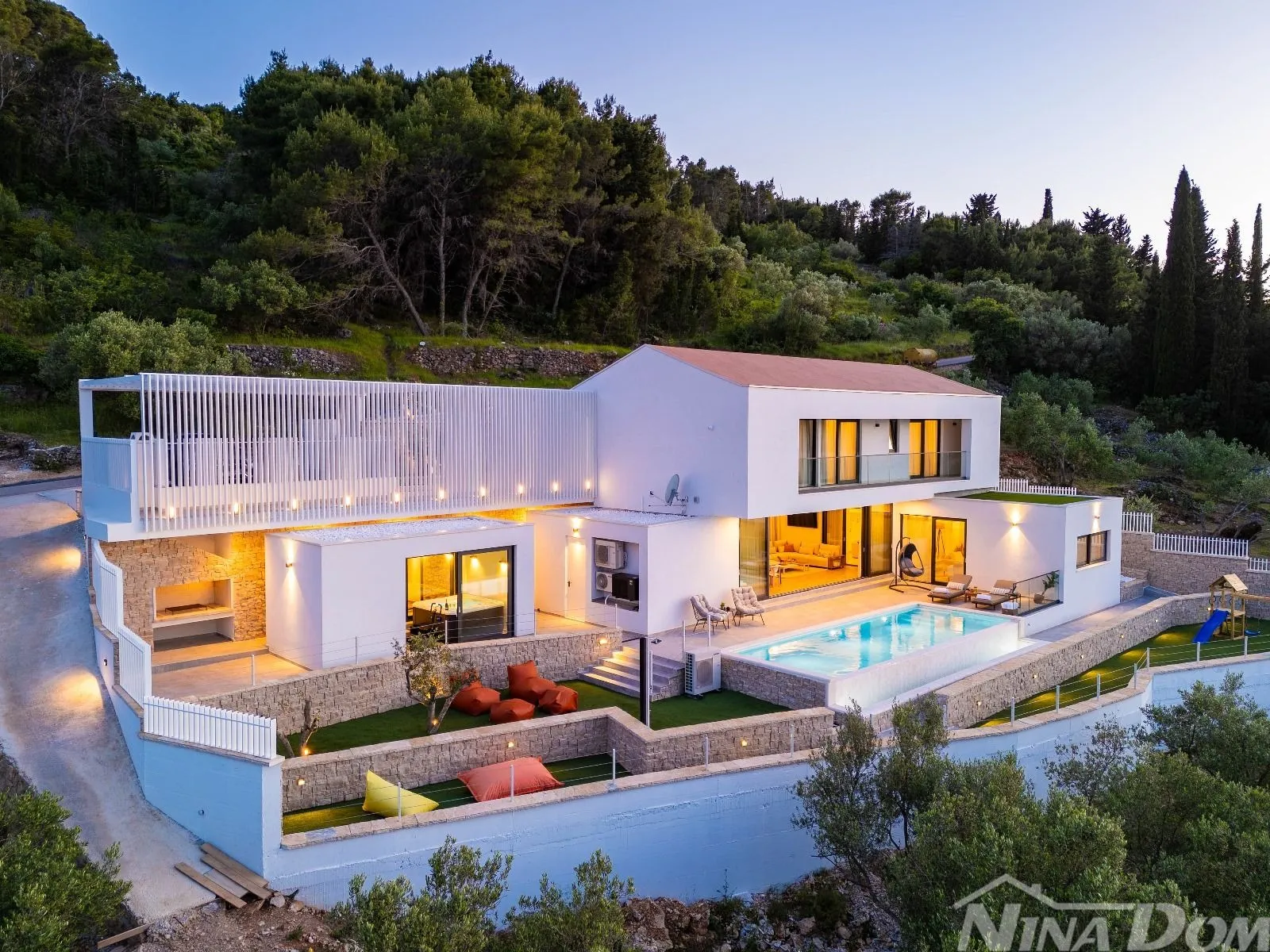 preko otok ugljan villa sa panoramskim pogledom - slika 2