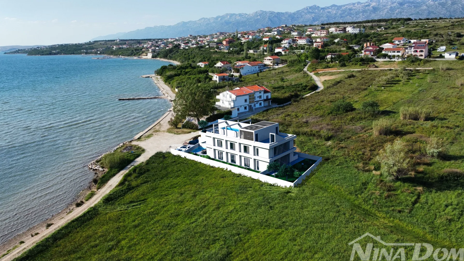 novogradnja apartman u prizemlju s bazenom 1 red do mora - slika 5