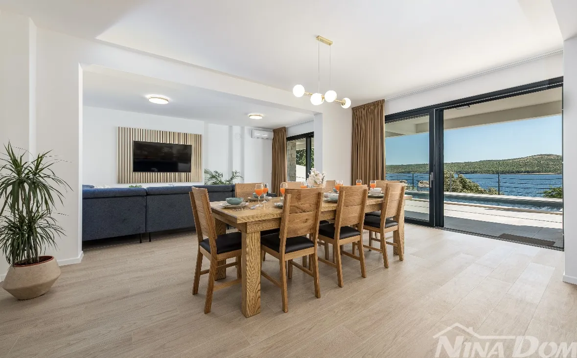 luksuzna villa u 1. redu do mora – posedarje, zadar - slika 8