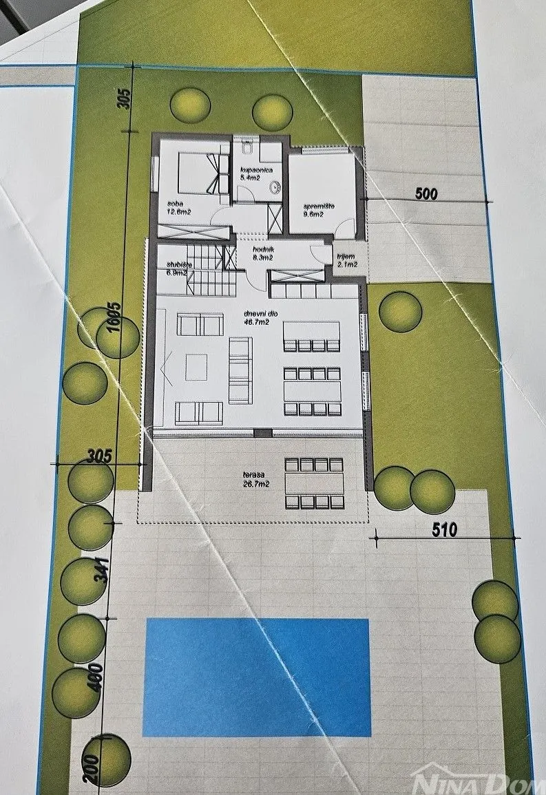 novogradnja, vila s bazenom u izgradnji - slika 18
