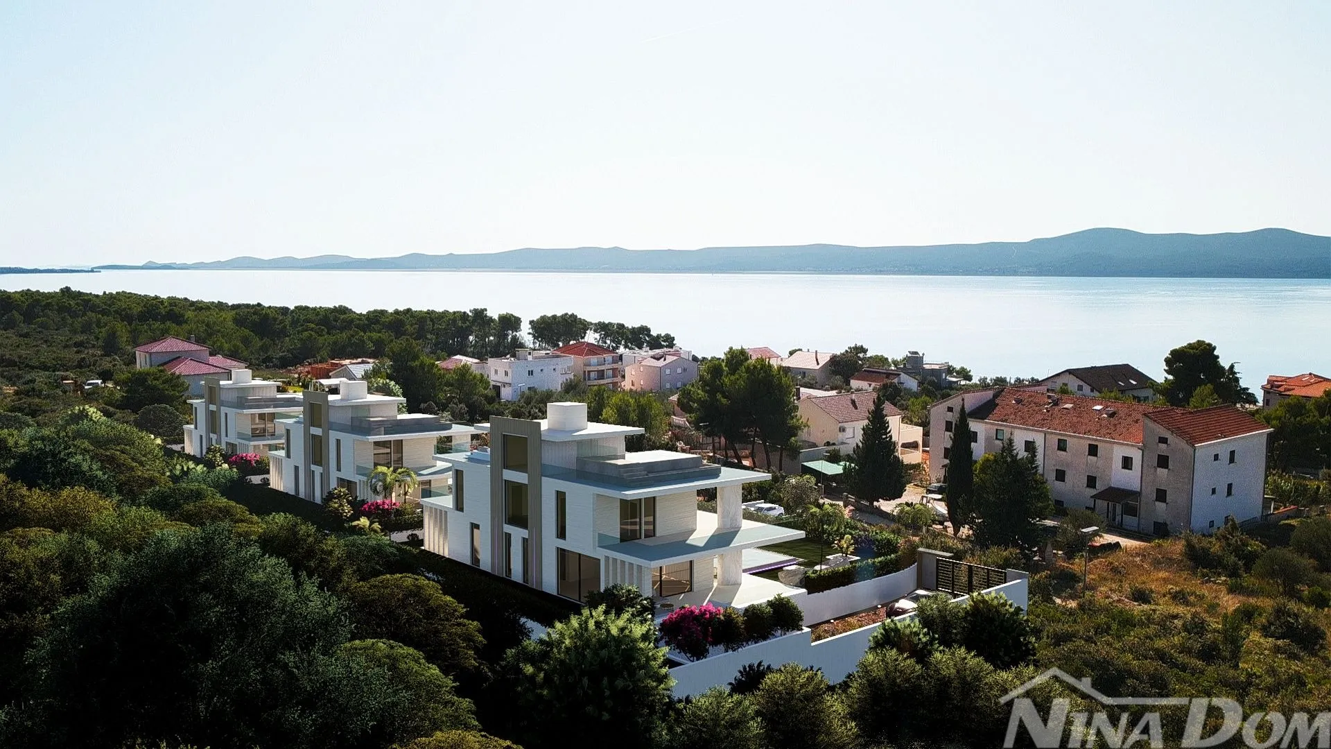 vrhunska vila sa panoramskim pogledom na sukošan i otoke - slika 12