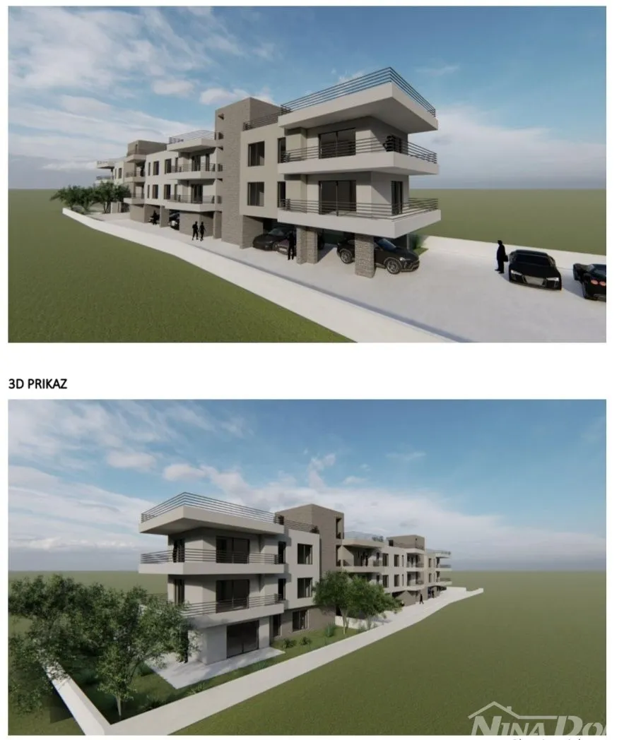 zaton, 50 m.do mora građ. zemljište s idejnim projektom s 9 jedinica - slika 6