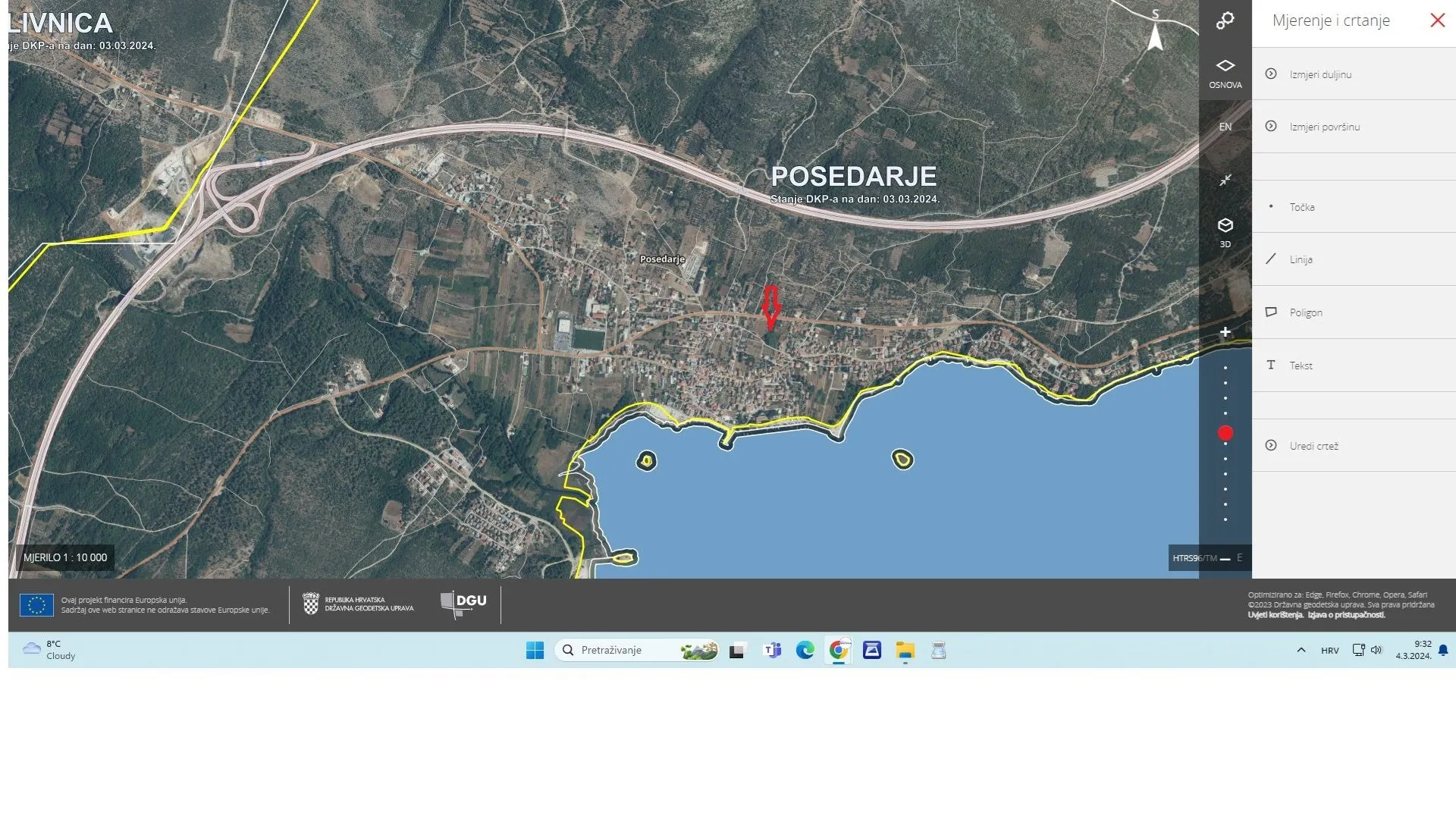 građevinsko zemljište posedarje,600m od mora s panoramskim pogledom - slika 2