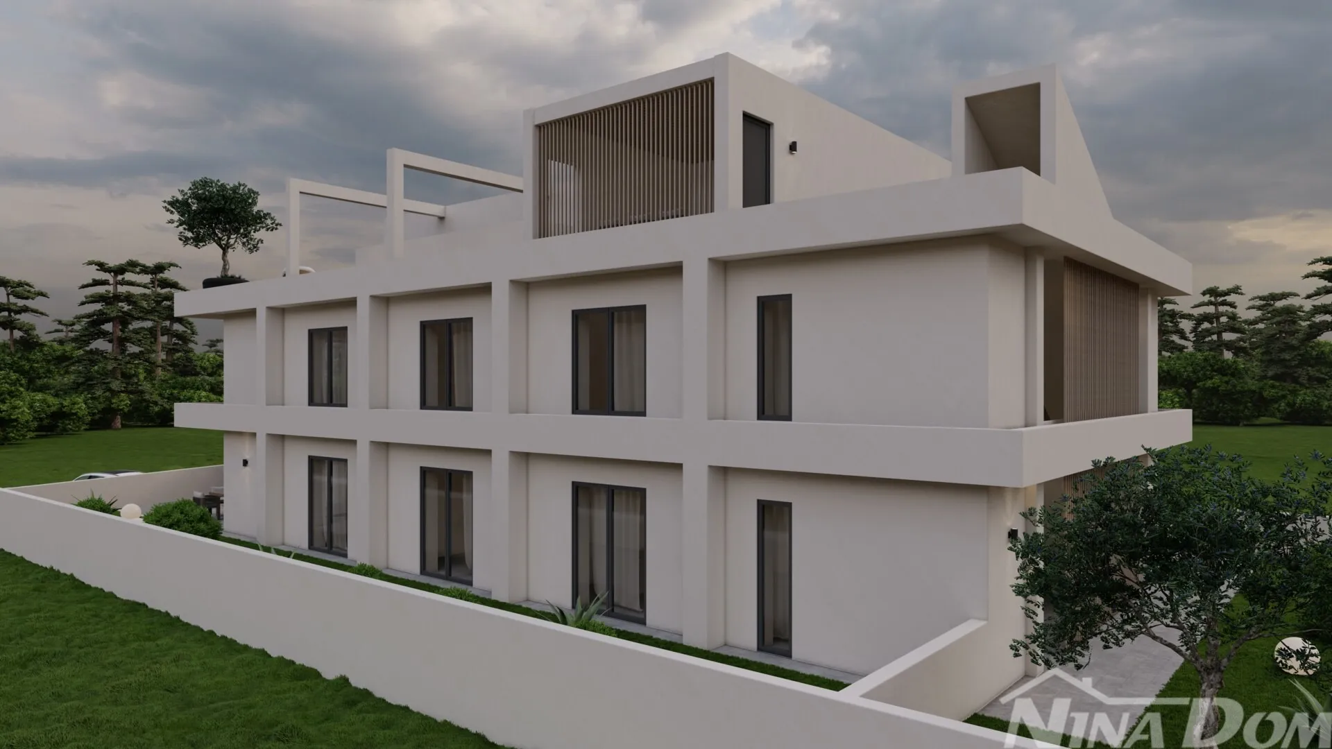 apartman na prvom katu s krovnom terasom i bazenom 1 red do mora - slika 8