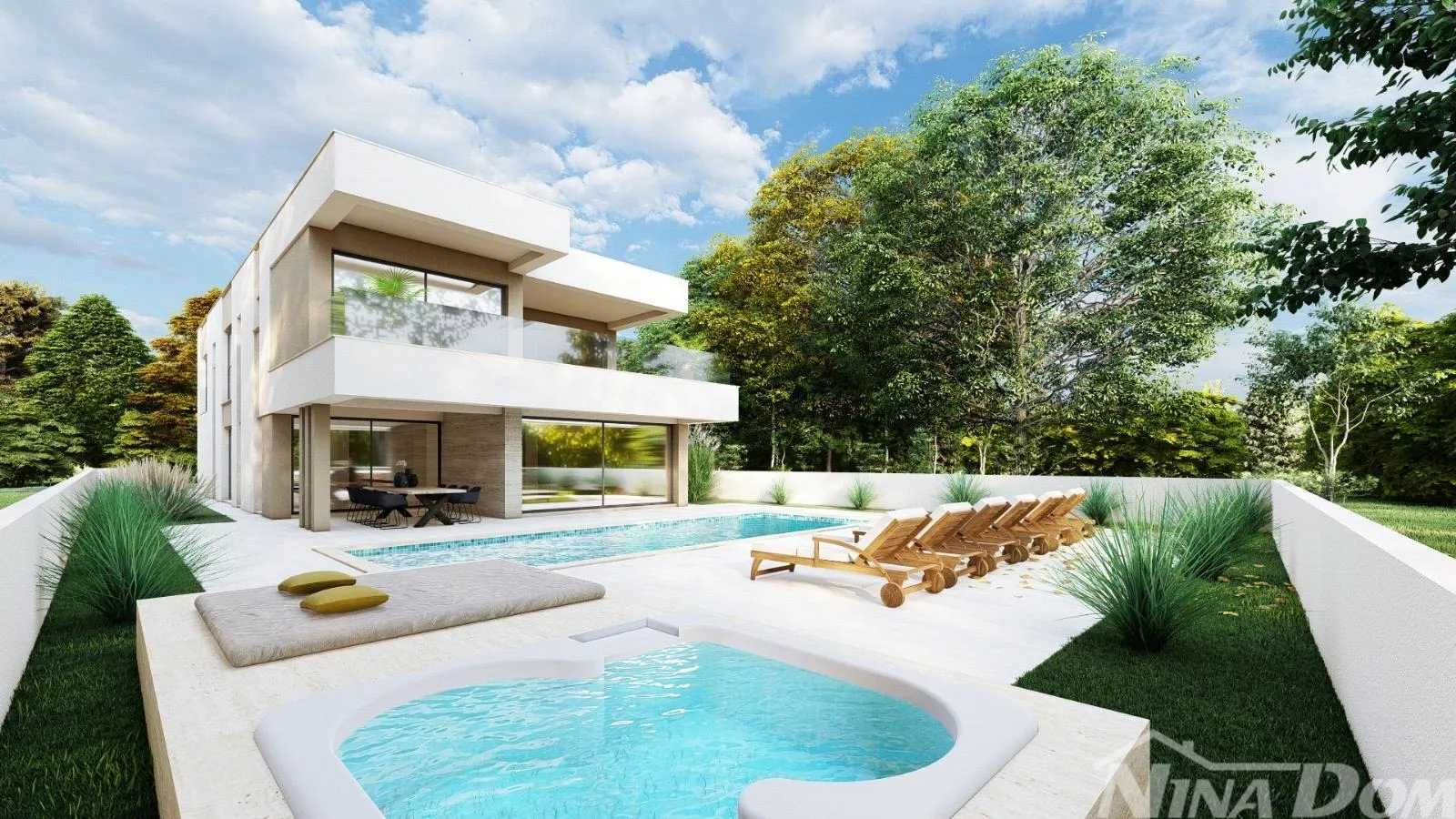 privlaka - zadar - moderna vila u izgradnji 700 m od mora - slika 2