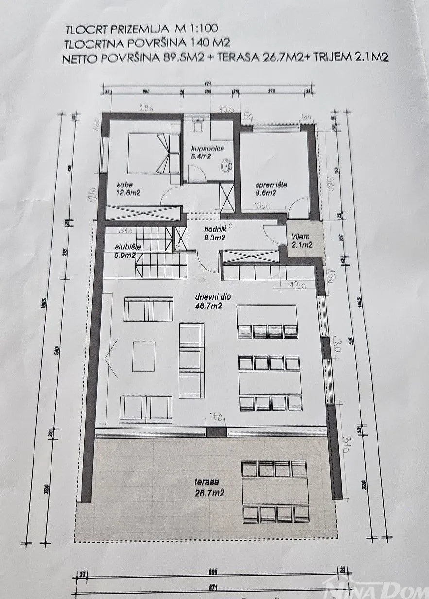 novogradnja, vila s bazenom u izgradnji - slika 16