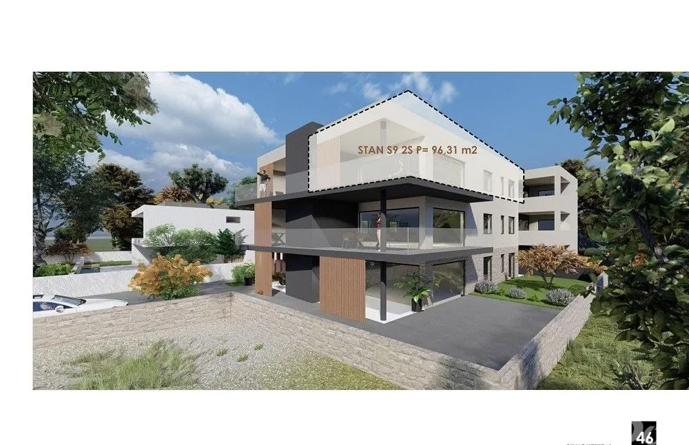Apartman na drugom katu,dvosoban blizina mora i plaže S9 - Privlaka, Privlaka
