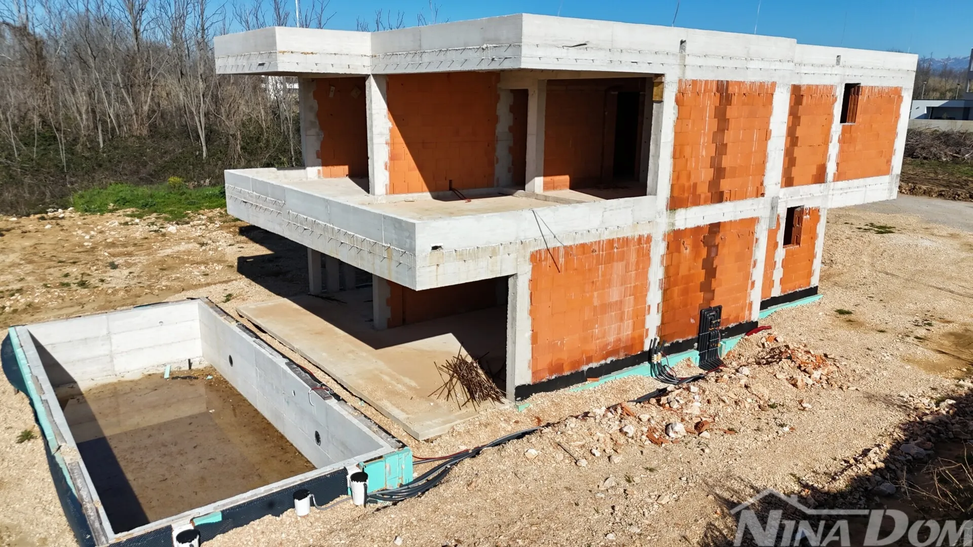 privlaka - zadar - moderna vila u izgradnji 700 m od mora - slika 16
