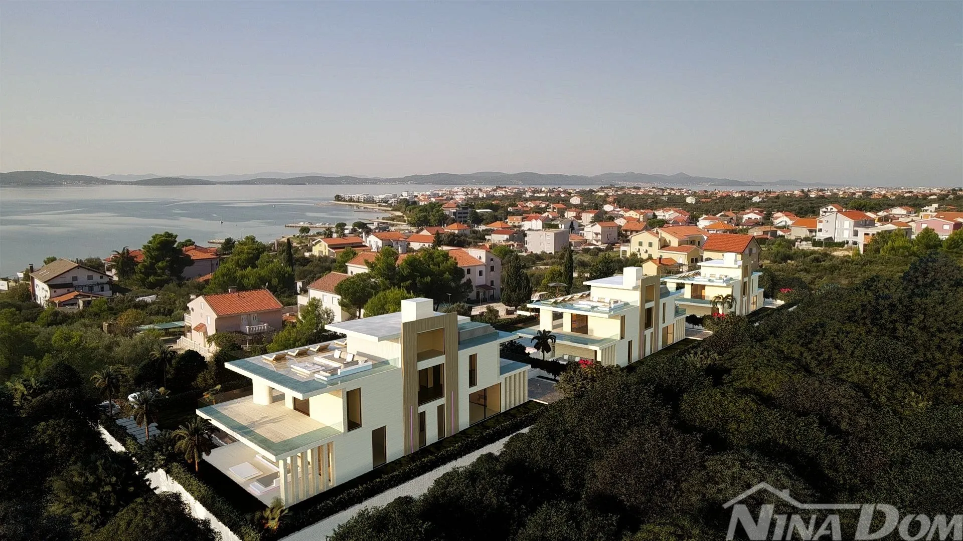 vrhunska vila sa panoramskim pogledom na sukošan i otoke - slika 3